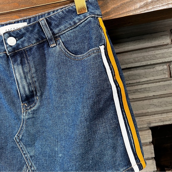 PacSun denim miniskirt side stripes size 28 - Picture 6 of 7